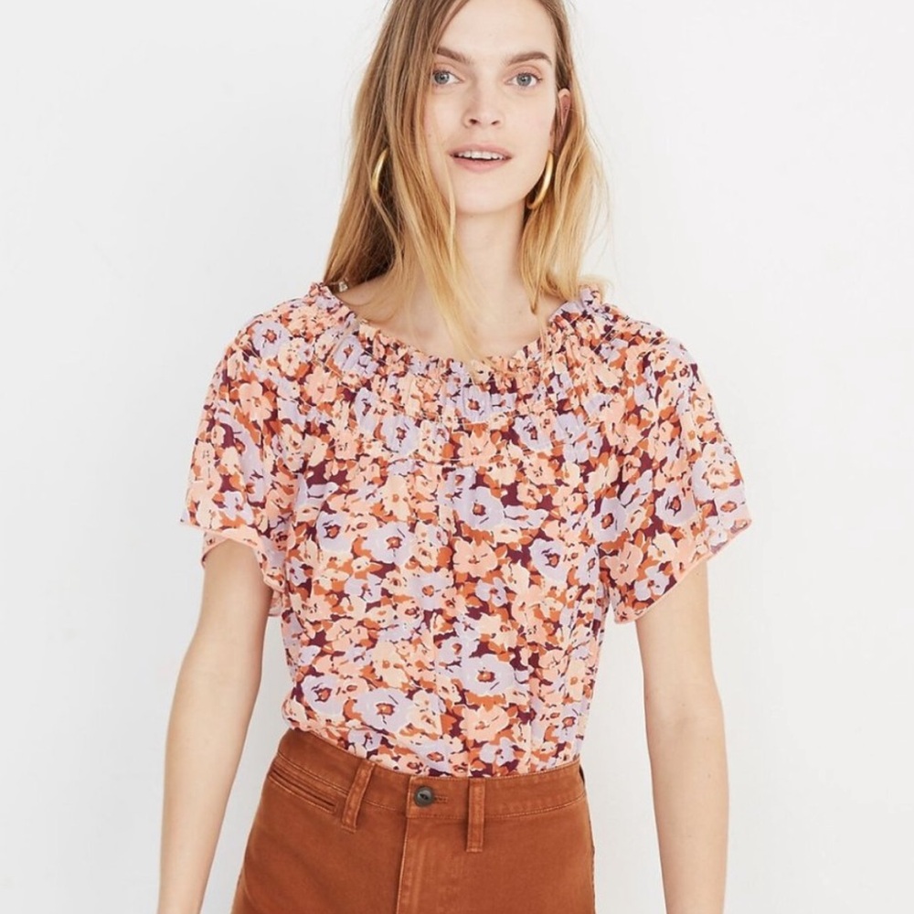 Madewell Floral Top